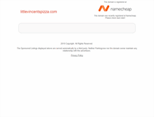 Tablet Screenshot of littlevincentspizza.com